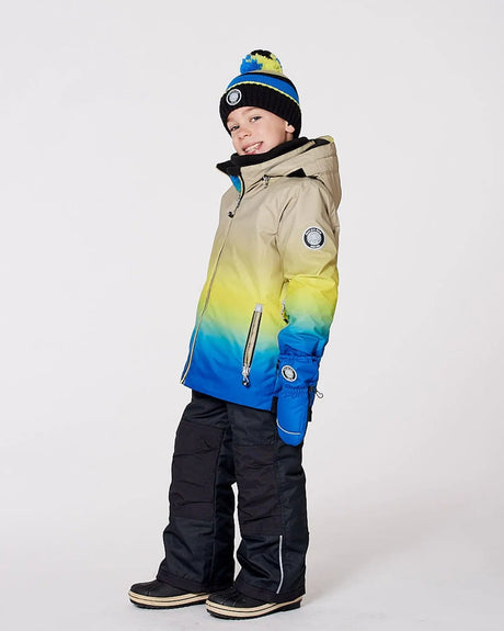 Two-Piece Play Snowsuit With Gradient Jacket Black | Deux par Deux | Jenni Kidz