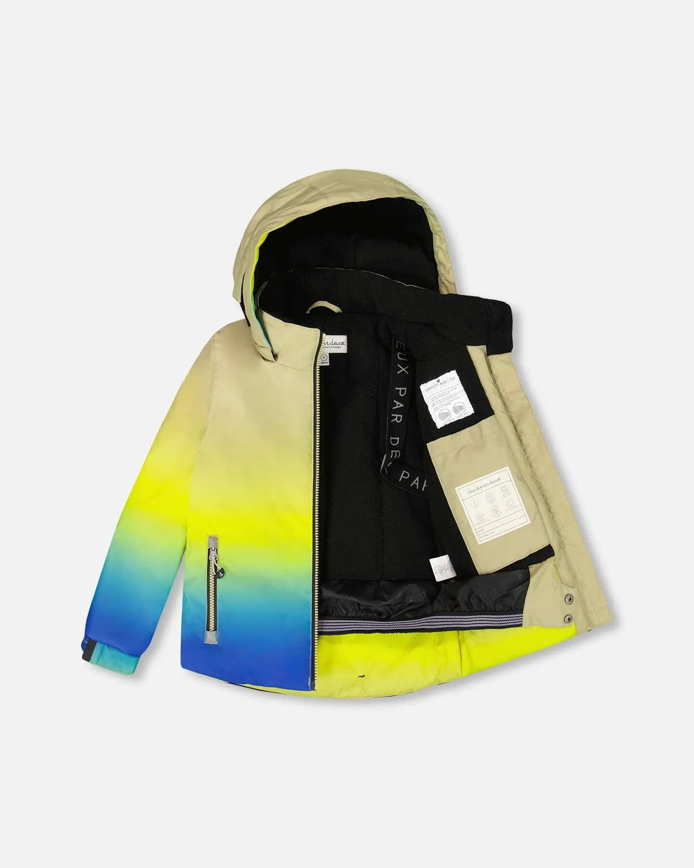 Two-Piece Play Snowsuit With Gradient Jacket Black | Deux par Deux | Jenni Kidz