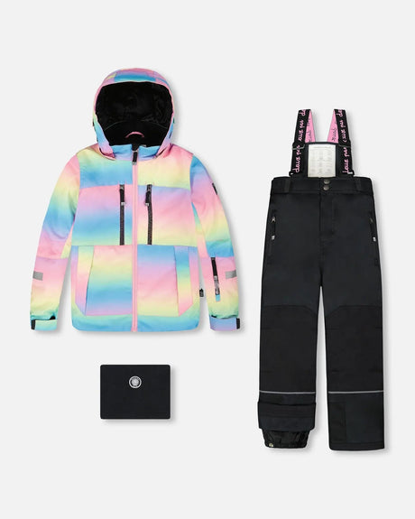 Two-Piece Teknik Snowsuit Rainbow Gradient | Deux par Deux | Jenni Kidz