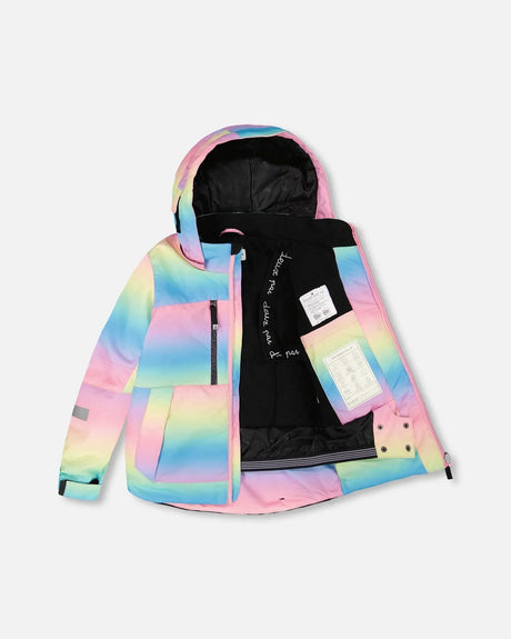 Two-Piece Teknik Snowsuit Rainbow Gradient | Deux par Deux | Jenni Kidz