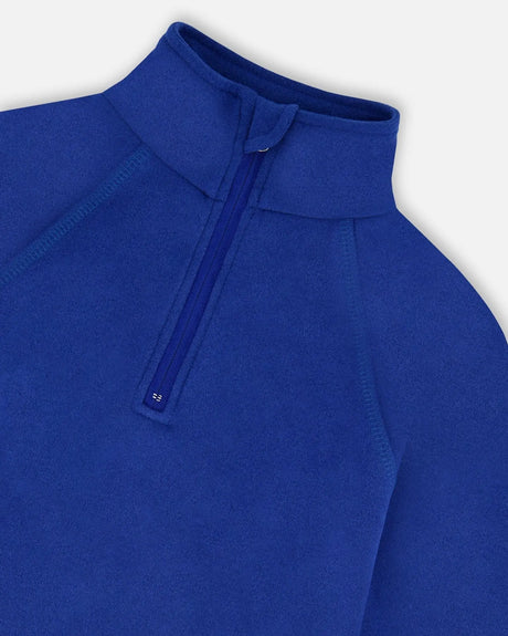 Two-Piece Thermal Underwear Set Blue | Deux par Deux | Jenni Kidz