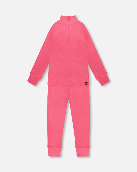 Two-Piece Thermal Underwear Set Candy Pink | Deux par Deux | Jenni Kidz