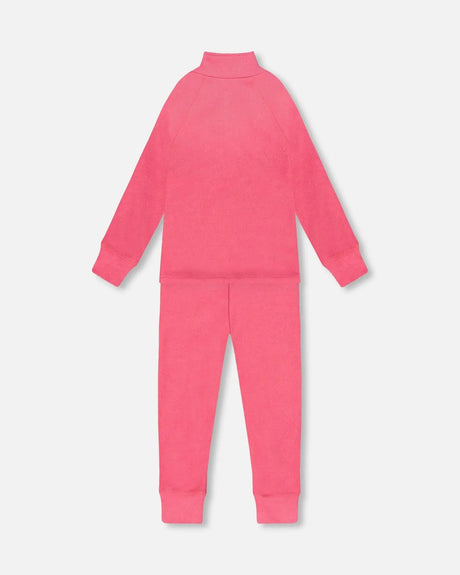 Two-Piece Thermal Underwear Set Candy Pink | Deux par Deux | Jenni Kidz