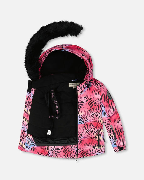 Deux Par Deux kids ski suit girls two-piece snowsuit, waterproof jacket with bib snow pants hybrid style