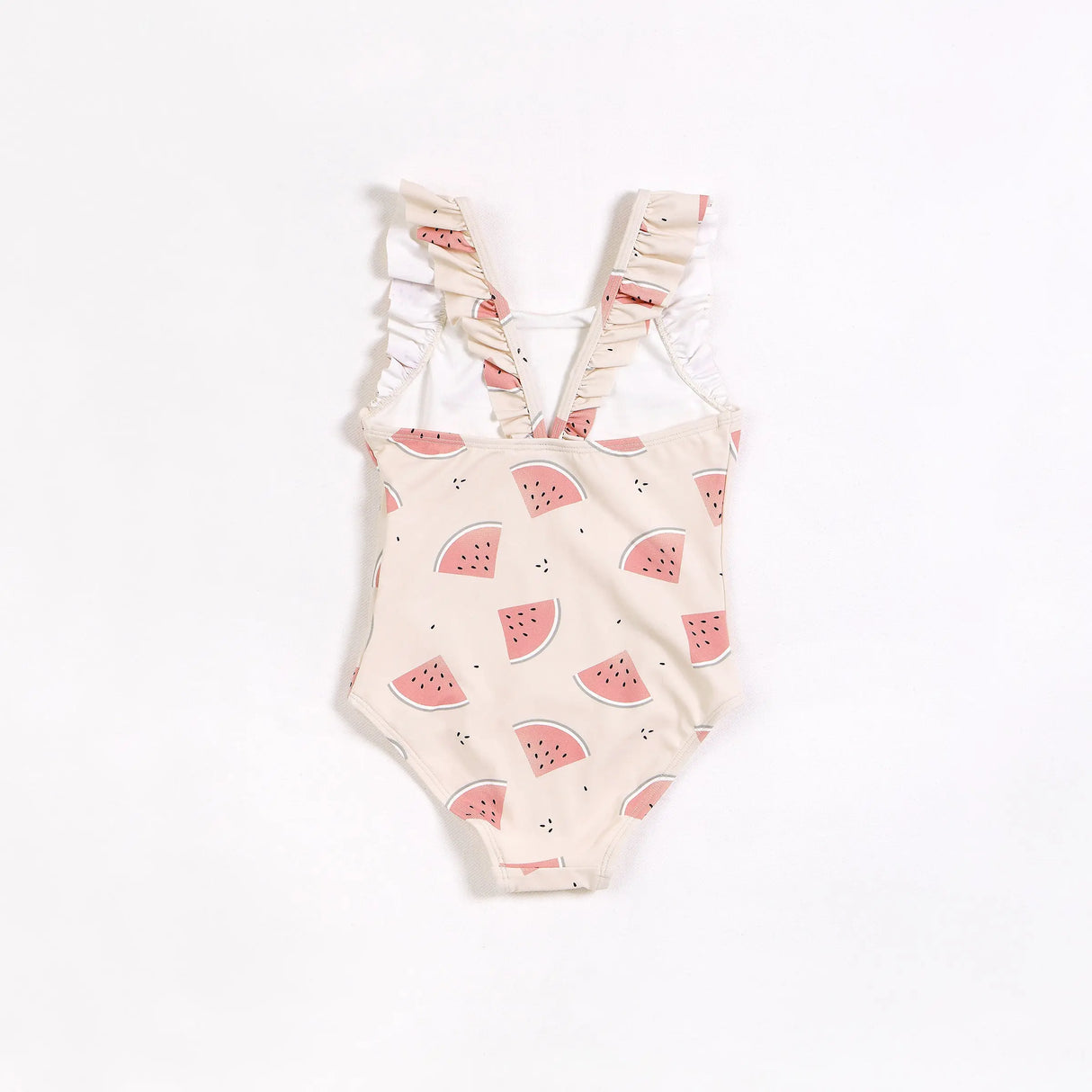 Watermelons on Crème One-Piece Swimsuit | Petit Lem | Petit Lem | Jenni Kidz