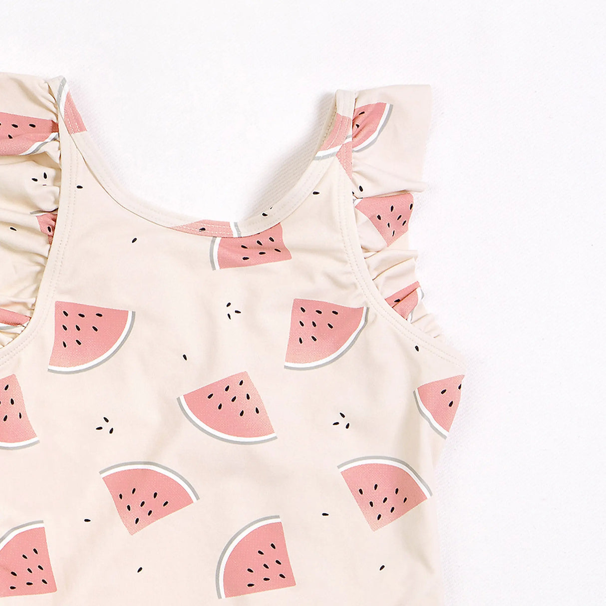 Watermelons on Crème One-Piece Swimsuit | Petit Lem | Petit Lem | Jenni Kidz