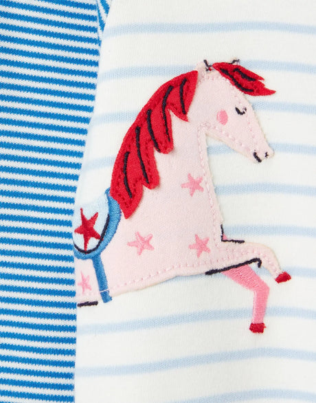 Winfield Organically Grown Cotton Artwork Romper - Hotchhorse | Joules | Joules | Jenni Kidz