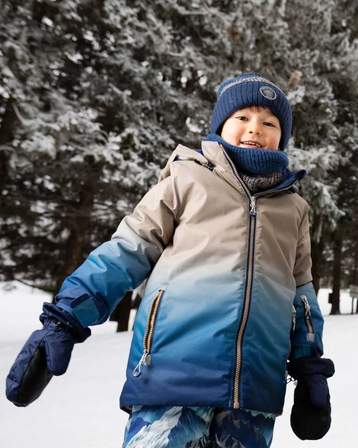 Winter Mittens Play Navy Blue | Deux par Deux | Jenni Kidz