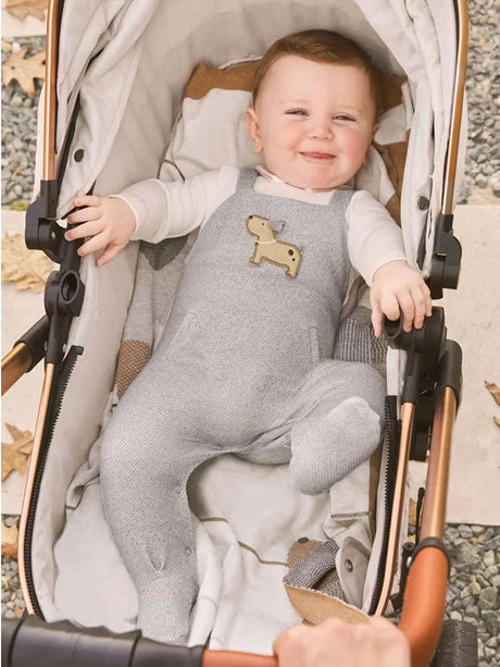 Woofle Patterned Romper Grey | Mayoral | Mayoral | Jenni Kidz