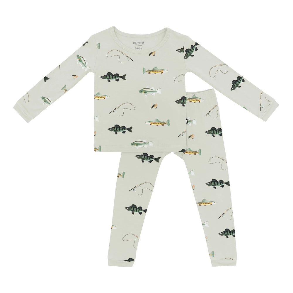 Long Sleeve Pajamas in Fishing | Kyte Baby