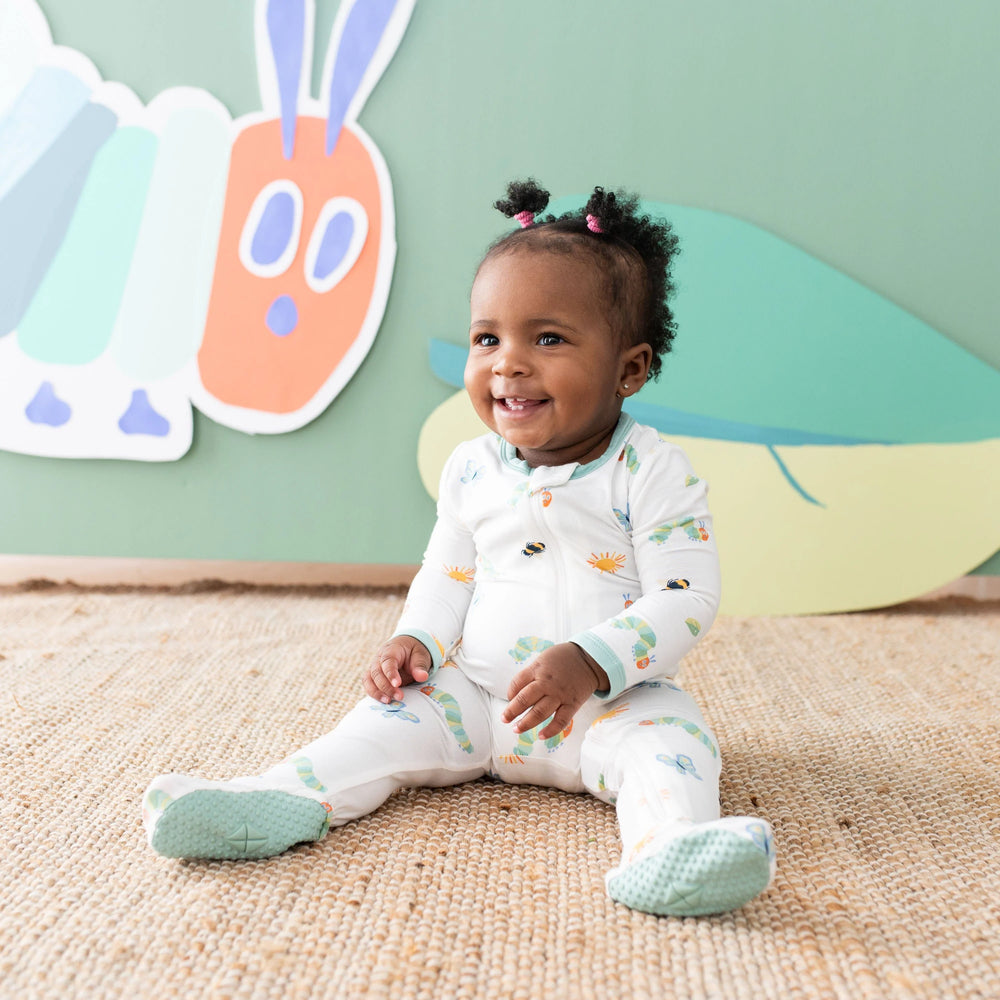 Zippered Footie in The Very Hungry Caterpillar™ and Friends | Kyte Baby