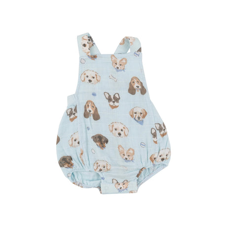Retro Sunsuit - Vintage Puppy Faces | Angel Dear - Jenni Kidz
