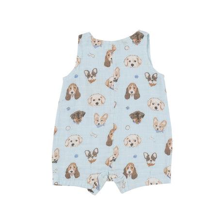 Shortie Romper - Vintage Puppy Faces | Angel Dear - Jenni Kidz