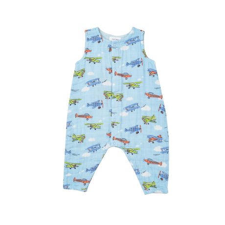 Shortie Romper - Vintage Planes | Angel Dear -