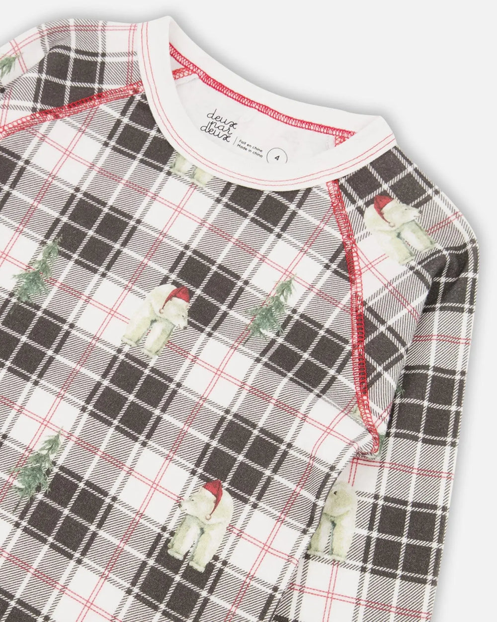 Organic Cotton Kids Christmas Family Two Piece Printed Polar Bear Boys Pajama Set | Deux par Deux | Jenni Kidz