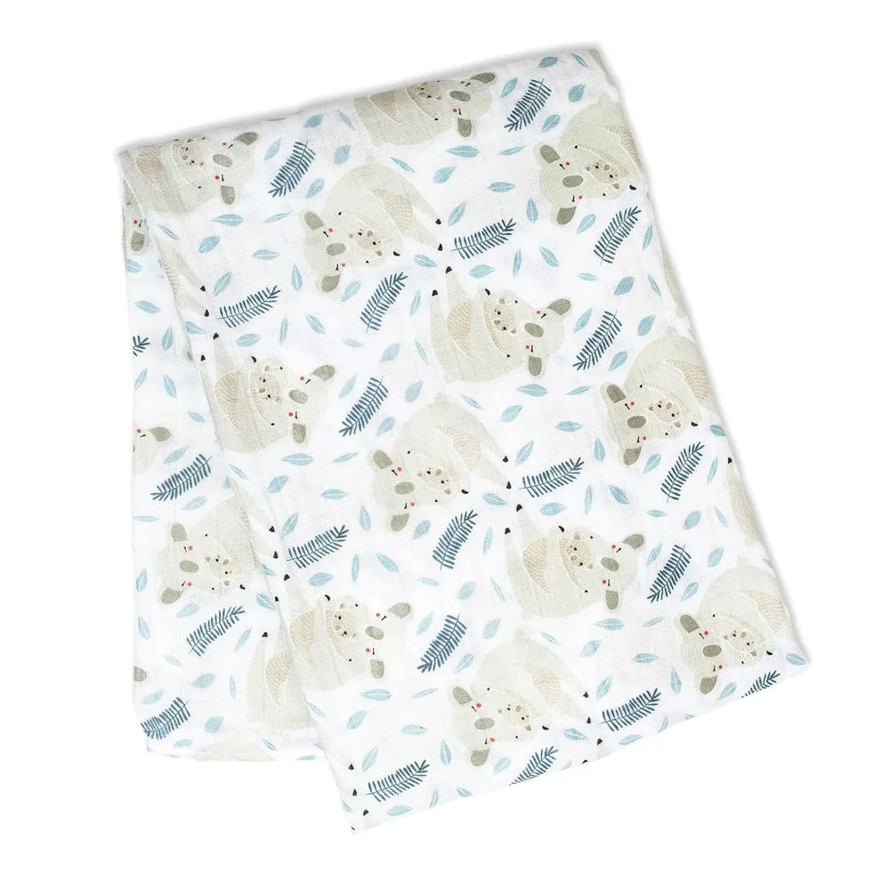 Swaddle Blanket Muslin Cotton Modern Koala | Lulujo | Lulujo | Jenni Kidz