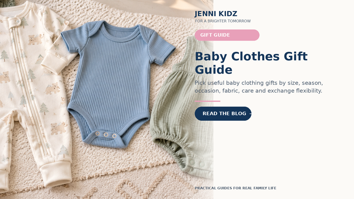 Baby clothing gift guide for size season occasion fabric and exchange flexibility