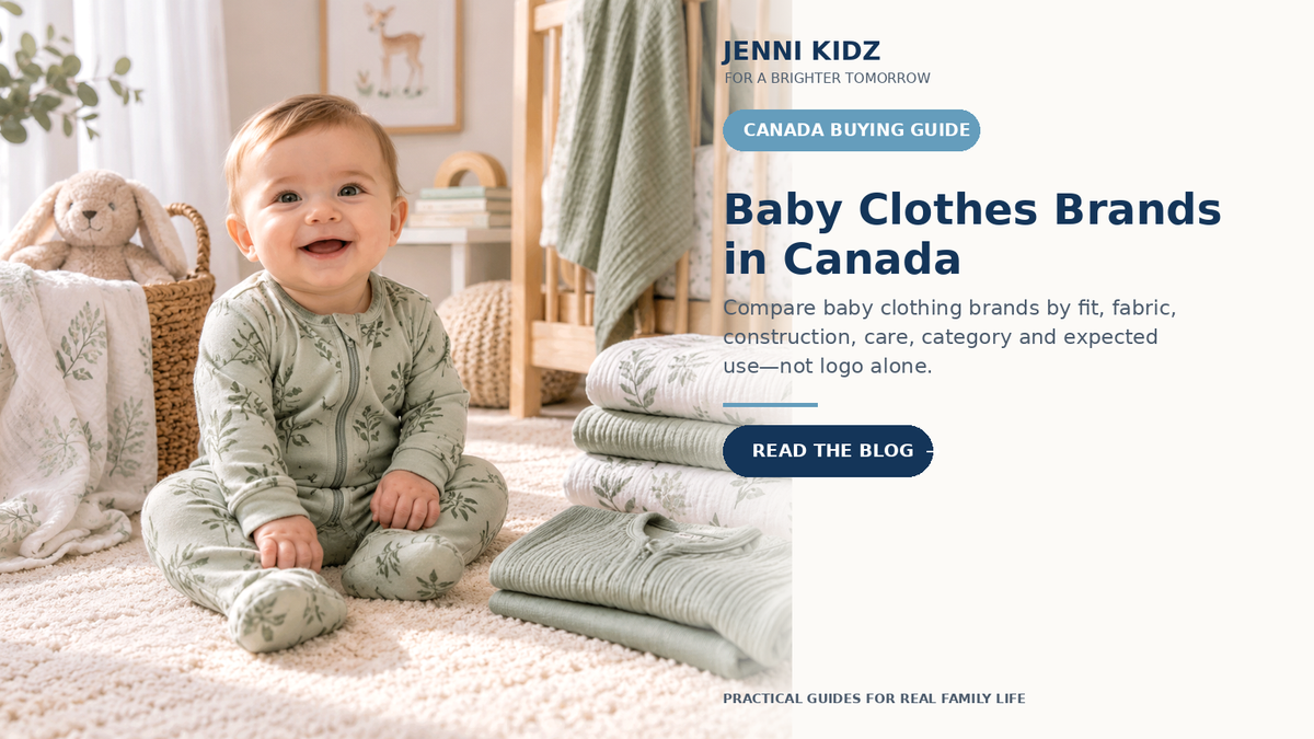 Baby clothing brands in Canada comparison guide for fit fabric construction and care