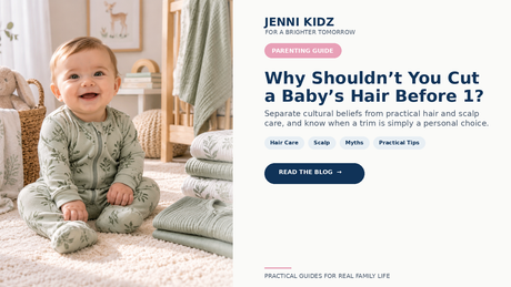 Baby hair and scalp care guide about cutting hair before age one