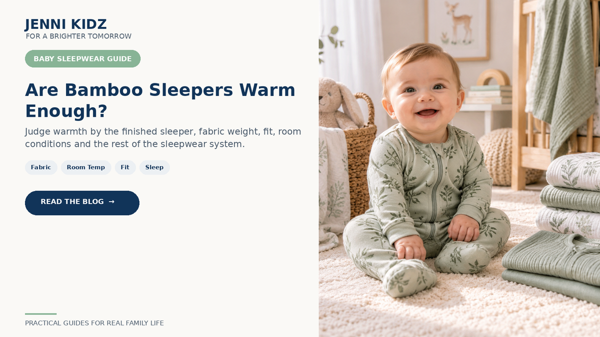 Bamboo baby sleeper guide for fabric weight room temperature fit and sleepwear warmth
