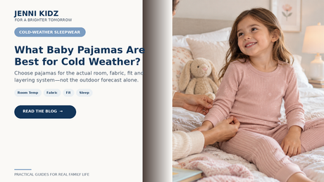 Cold-weather baby pajama guide for room temperature fabric fit and sleepwear layering