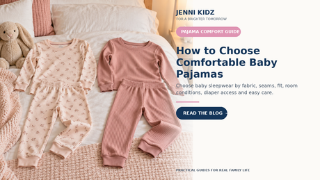 Baby pajama comfort guide for fabric seams fit room conditions and diaper access