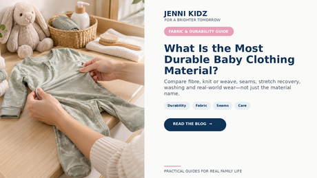 Baby clothing material durability guide for fabric construction seams stretch and care