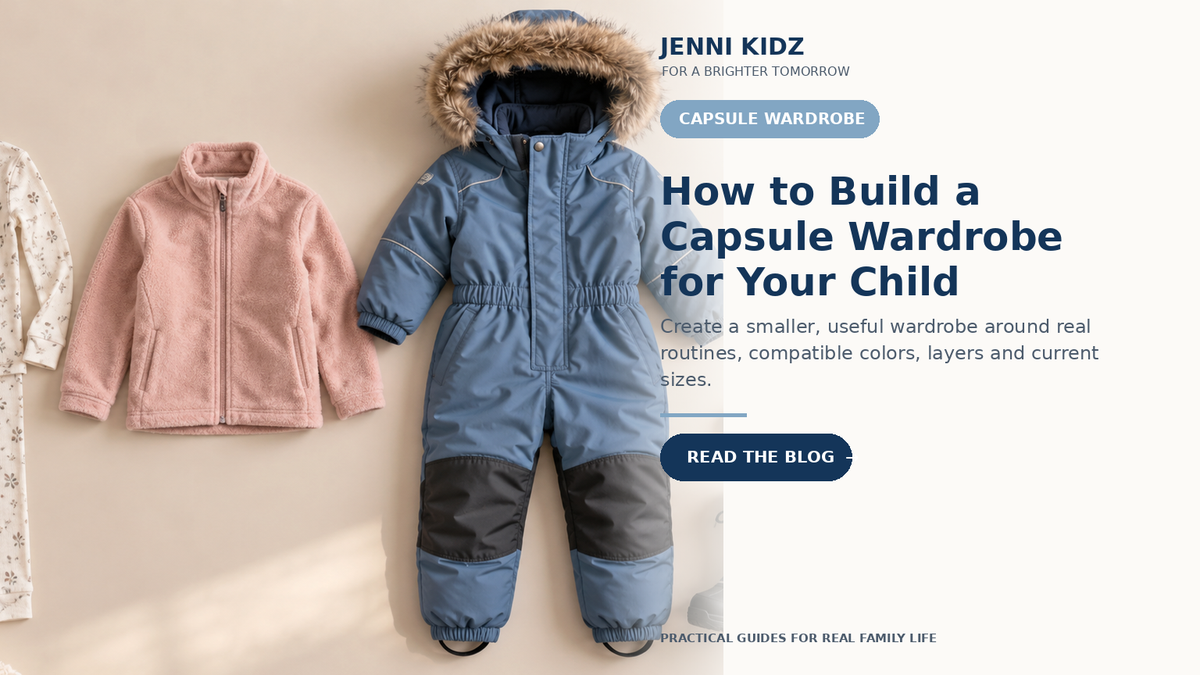 Kids capsule wardrobe guide for practical outfits layers and current sizes