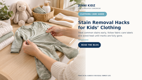 Kids clothing stain removal guide for early treatment fabric care and safe drying