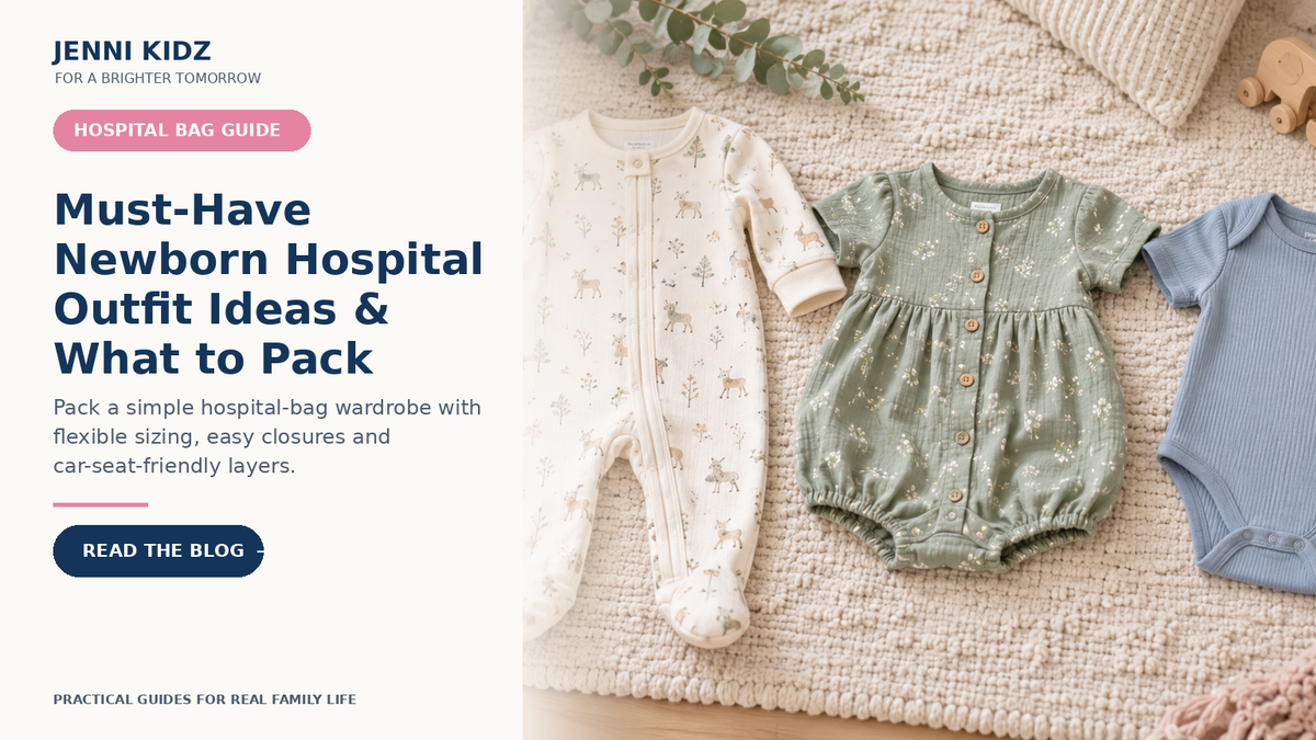 Newborn hospital outfit and packing guide with practical baby clothing essentials