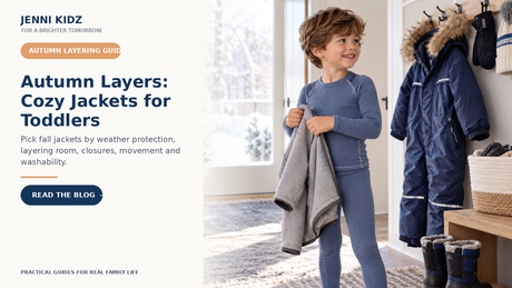 Toddler autumn jacket guide for layering weather protection movement and washability