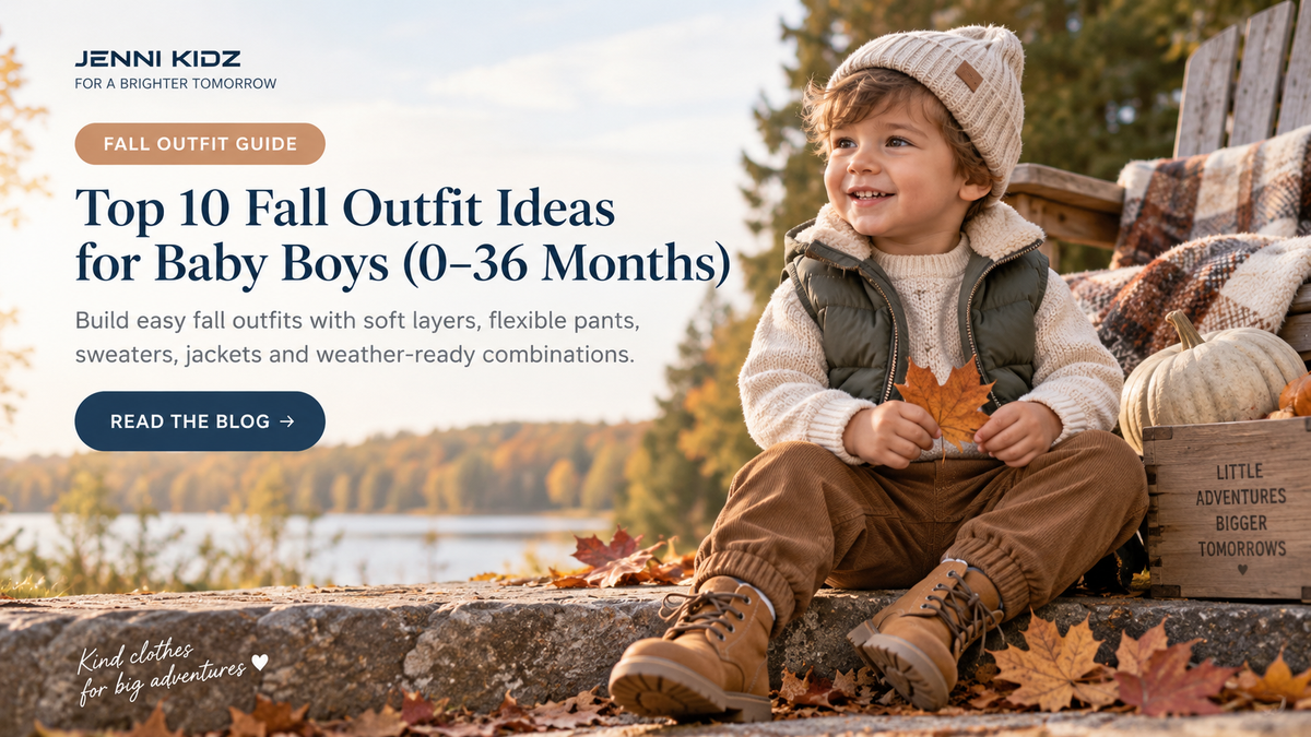Baby boy fall outfit guide with cozy autumn layers sweaters pants and weather-ready looks