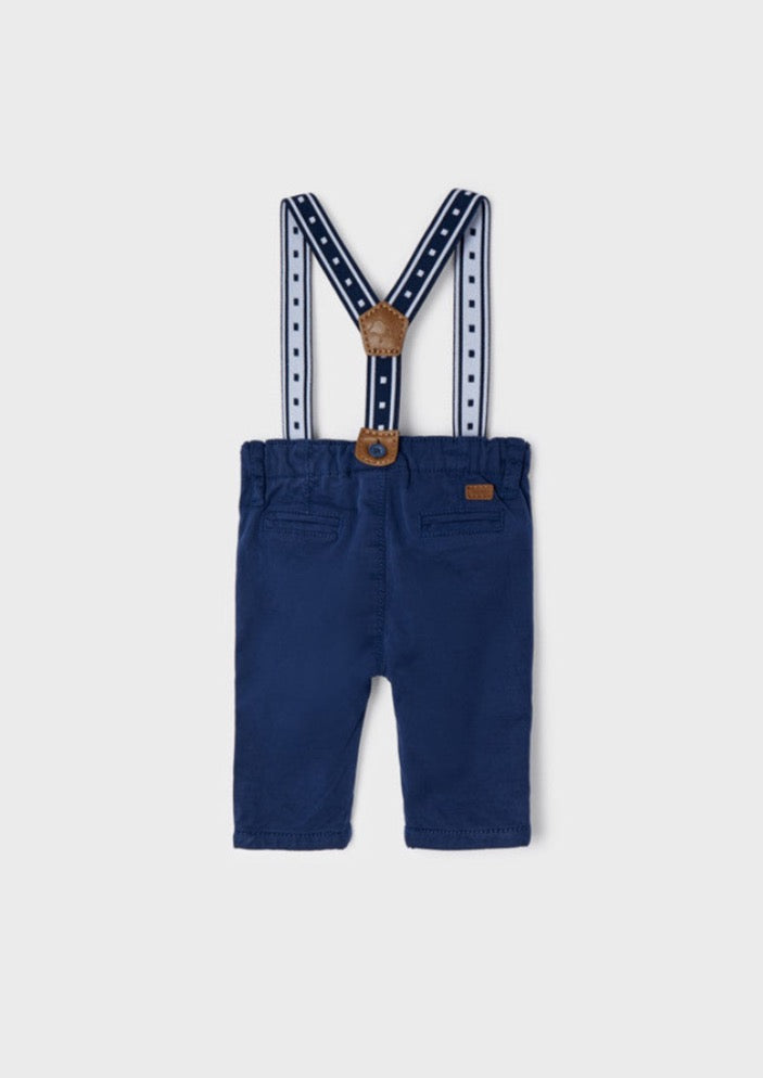 Long Trousers With Straps - Night Blue | Mayoral - Jenni Kidz