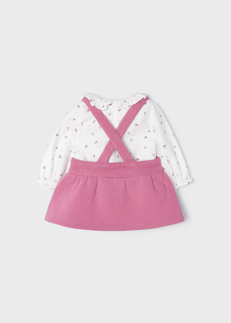 Baby Dungaree Skirt & Blouse Set - Pink  Girl | Mayoral - Jenni Kidz