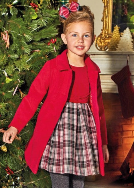 Girls Red Traditional Mouflon Coat | Mayoral - Jenni Kidz