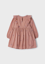 Long Sleeve Embroidered Dress  Girls | Mayoral - Jenni Kidz