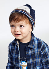 Knit Bobble Hat - Navy Boys | Mayoral - Jenni Kidz