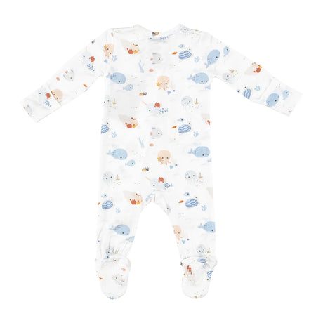 Two Way Zipper Footie - Cute Ocean | Angel Dear - Jenni Kidz