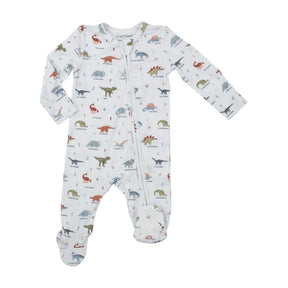 Angel Dear Dinosaur ABC two-way zipper footie for baby boys