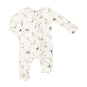 Angel Dear Dreamy Safari bamboo footie for baby boys