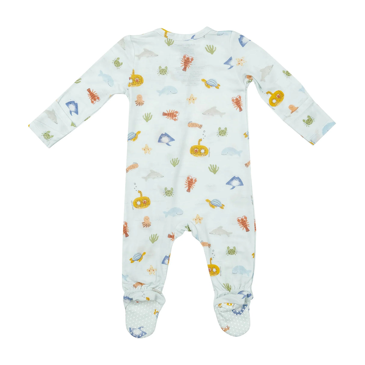 Two Way Zipper Footie - Inky Ocean | Angel Dear - Jenni Kidz