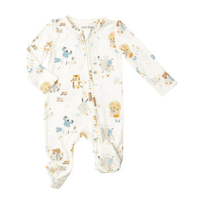 Angel Dear Little And Loved unisex two-way zipper footie