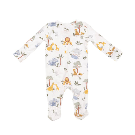 Two Way Zipper Footie - Painted Safari Animals | Angel Dear - Jenni Kidz