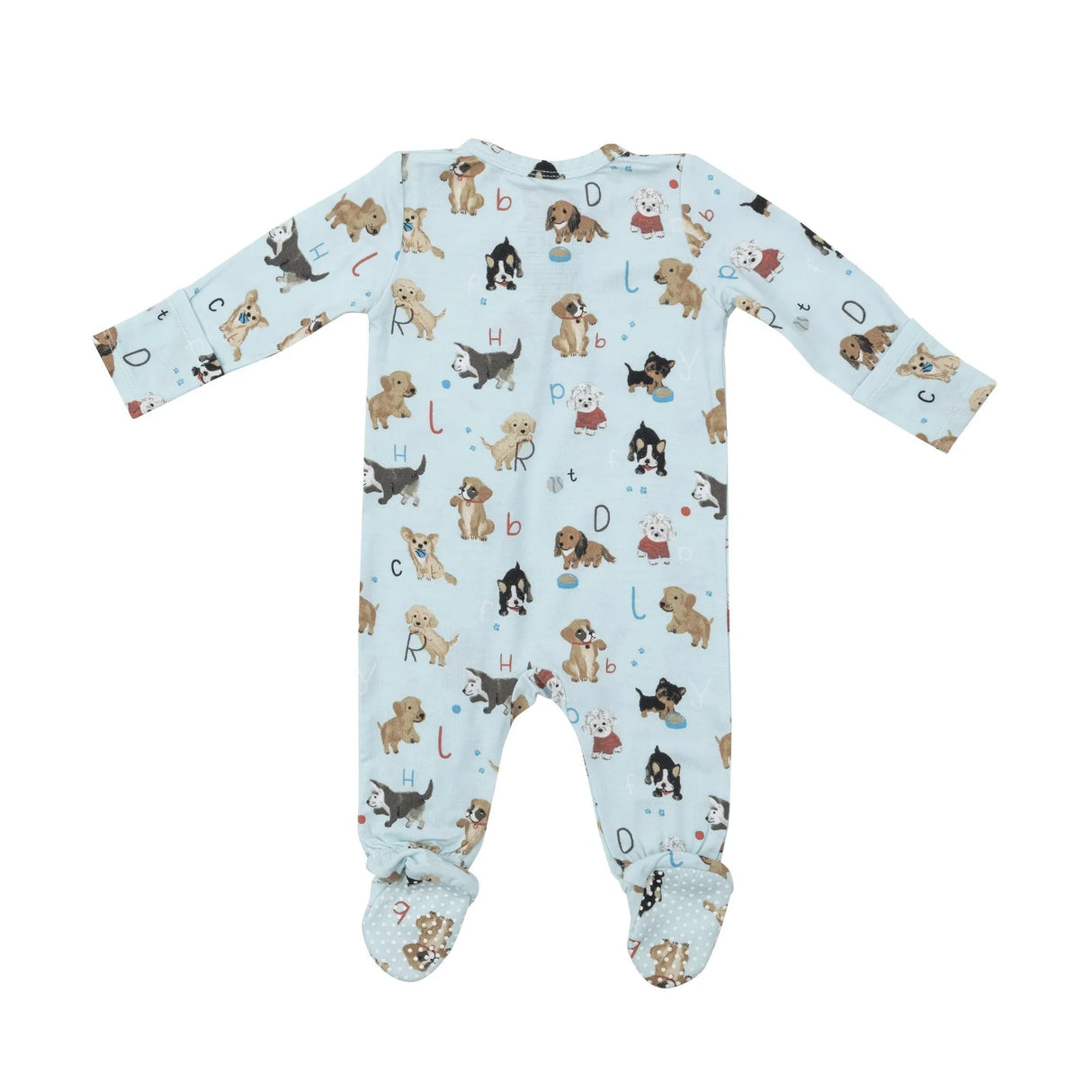 Two Way Zipper Footie - Puppy Alphabet  | Angel Dear - Jenni Kidz