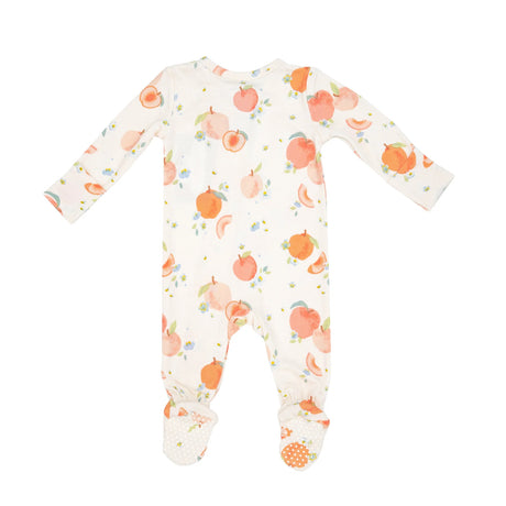 Two Way Zipper Footie - Sping Peaches | Angel Dear - Jenni Kidz