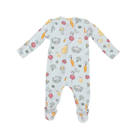 Two Way Zipper Footie - Watercolor Baby Veggies | Angel Dear