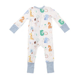 Two Way Zipper Romper - Animal Numbers | Angel Dear - Jenni Kidz