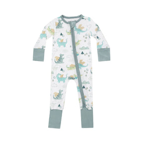 Angel Dear Dragons two-way zipper romper for baby boys
