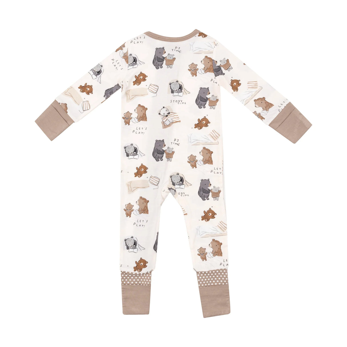 Two Way Zipper Romper - Sleepytime Bears | Angel Dear - Jenni Kidz