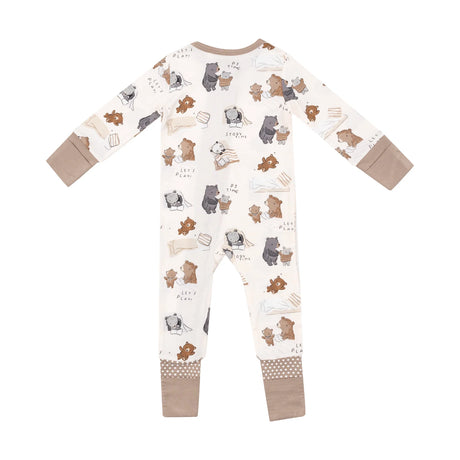 Two Way Zipper Romper - Sleepytime Bears | Angel Dear - Jenni Kidz